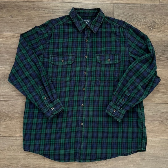 Faded Glory Men’s Long Sleeve Button Up Plaid‎ Shirt XL Lot Bundle of 3 - Picture 2 of 16